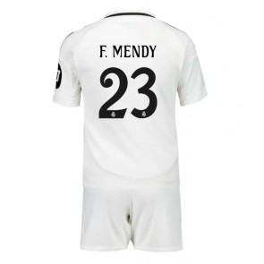 Billiga Real Madrid Ferland Mendy #23 Hemmatröja Barn 2024-25 Kortärmad (+ Korta byxor)